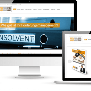 Debkon Plus Forderungsmanagement Website
